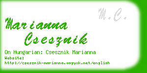 marianna csesznik business card